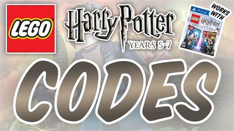 Codes for Harry Potter LEGO: Years 5-7