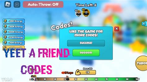 Codes for Yeet a Friend: 55 Secrets, Cheats, Hacked Codes, and Easter Eggs