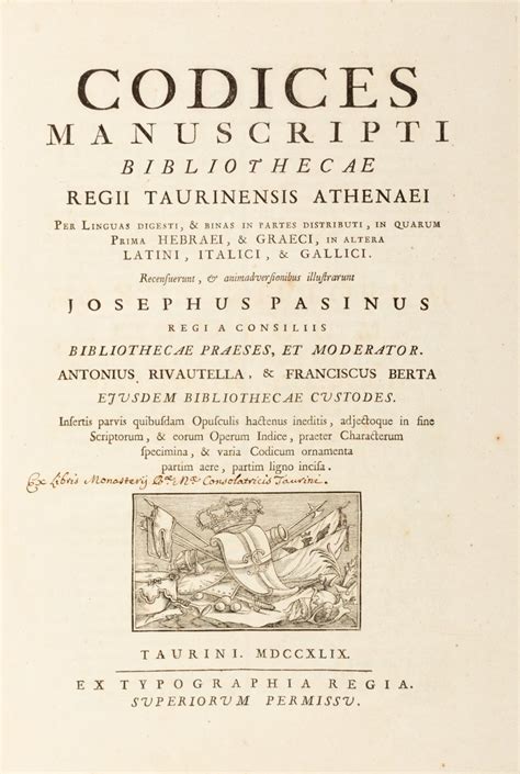 Codices Manuscripti Bibliothecae Regii Taurinensis Athenaei (catalogue of manuscripts in the Turin Atheneum) Ebook Reader