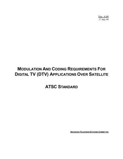 Coding and Modulation for Digital Television 1st Edition Reader