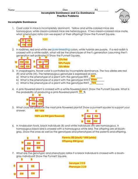 Codominance Answers Epub