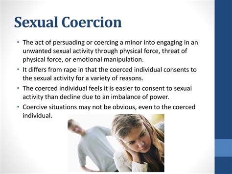 Coerced Sexual Acts: