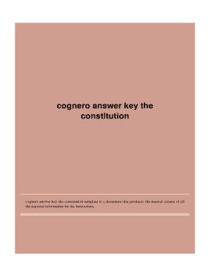 Cognero Answer Key Reader