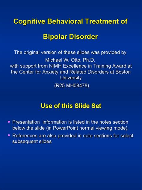 Cognitive-Behavioral Therapy for Bipolar Disorder Doc