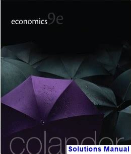 Colander Economics 9e Answers Reader