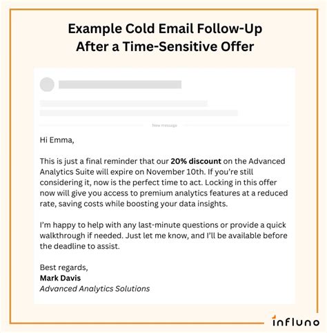 Cold Email Follow Up Template
