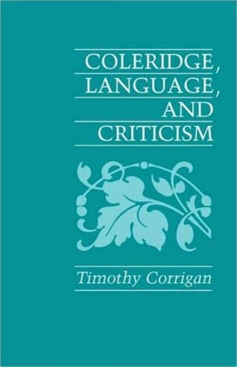 Coleridge Language and Criticism Epub
