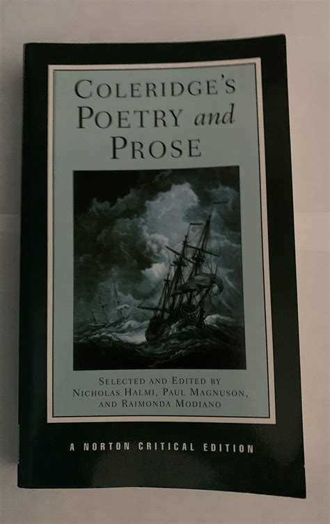 Coleridge s Poetry and Prose Norton Critical Editions PDF