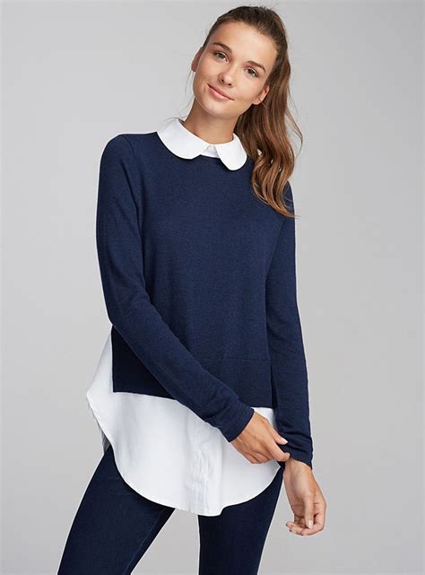 Collared Shirt and Sweater: A Timeless Fashion Ensemble for Women