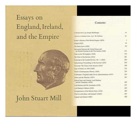 Collected Works of John Stuart Mill VI Essays on England Ireland and the Empire Epub