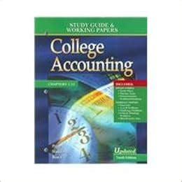 College Accounting Working Papers Answers PDF