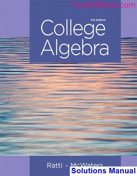 College Algebra 3rd Edition PDF