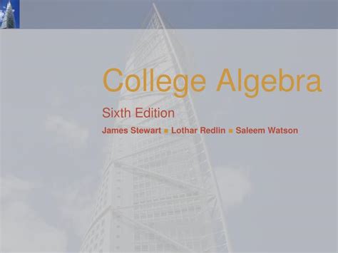 College Algebra 6th Edition James Stewart Answers Epub