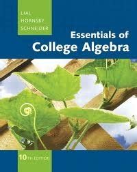 College Algebra Lial 10th Edition Answers Epub