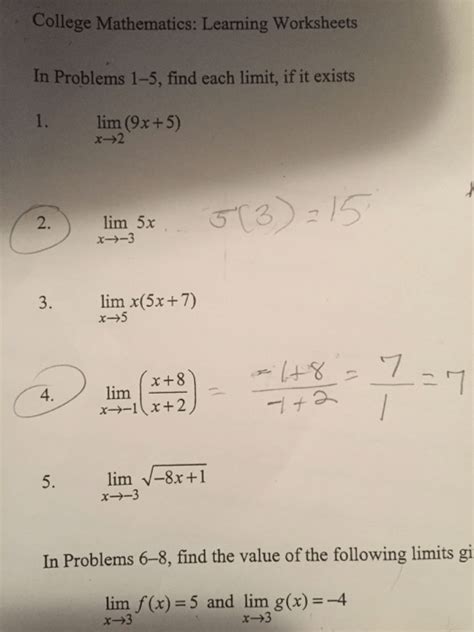 College Algebra Problem Solving Doc