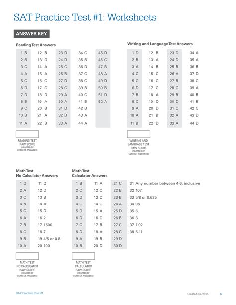 College Board Sat Practice Test 1 Answers Epub