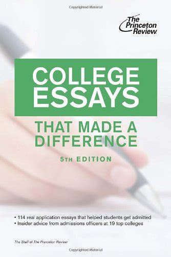 College Essays That Made a Difference 5th Edition Doc