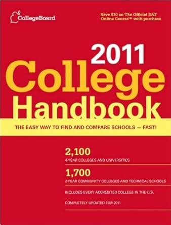 College Handbook 2011 text only 48 edition by The College Board Reader