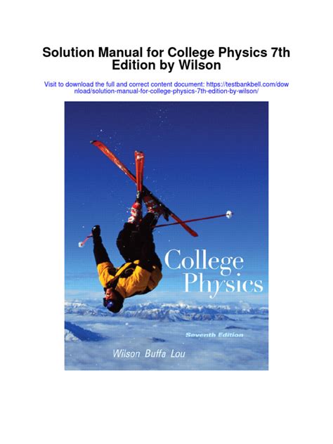 College Physics 7th Edition Wilson Solutions Doc