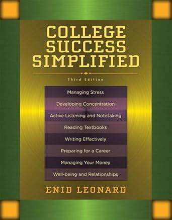 College Success Simplified (3rd Edition) Ebook Epub