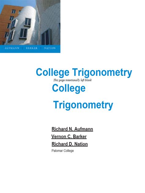 College Trigonometry 6th Edition - adHDdocs Com PDF PDF