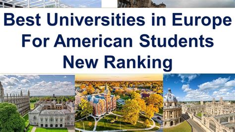 Colleges in Europe for American Students: A Comprehensive Guide