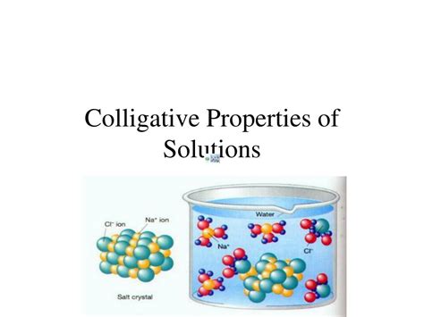 Colligative Properties Of Solutions Los Angeles City College Reader