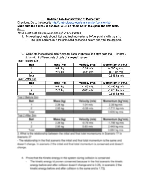 Collision Phet Lab Worksheet Answers Kindle Editon