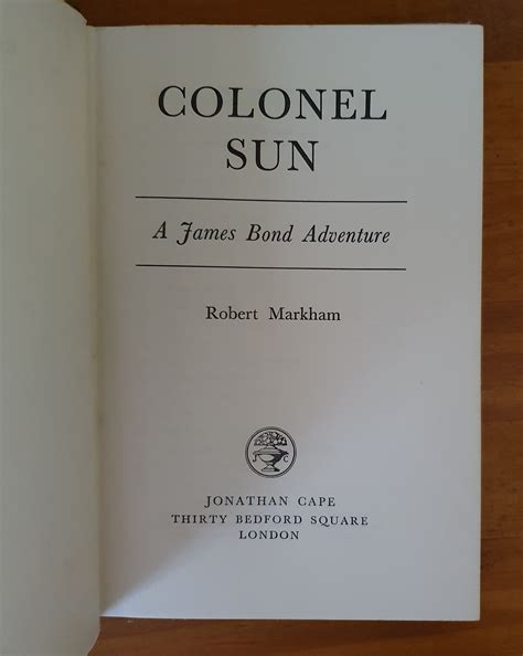 Colonel Sun A James Bond Adventure Doc