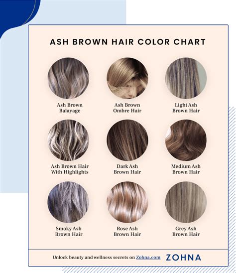 Color Chart Ash Brown Over Red Hair