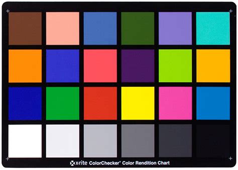 Color Chart For Photography