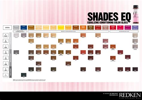 Color Chart Shades Eq