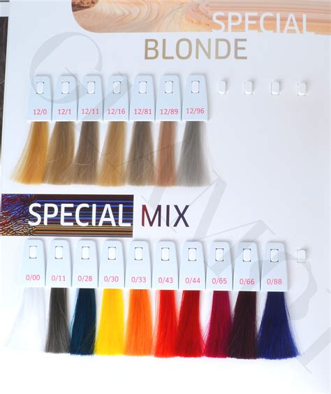 Color Chart Wella Koleston