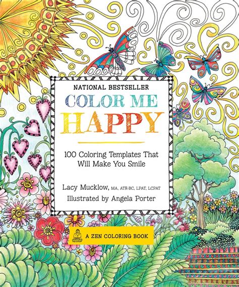 Color Me Happy 100 Coloring Templates That Will Make You Smile A Zen Coloring Book Epub