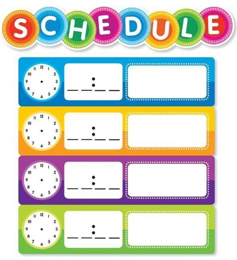 Color Your Classroom Schedule Mini Bulletin Board Kindle Editon