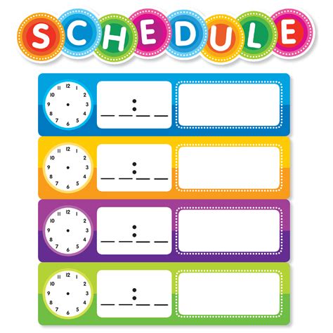 Color Your Classroom Schedule Mini Bulletin Board Kindle Editon