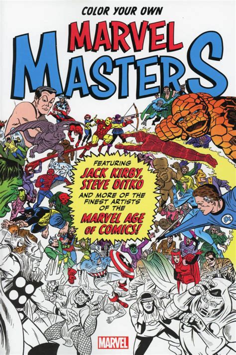 Color Your Own Marvel Masters PDF