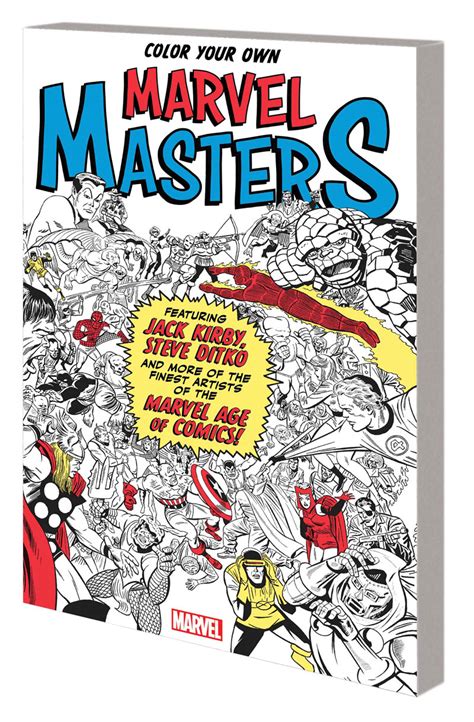 Color Your Own Marvel Masters PDF