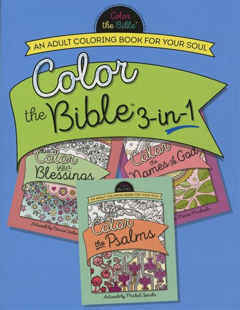 Color the Bible 3-in-1 An Adult Coloring Book for Your Soul Reader