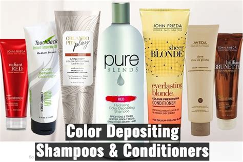 Color-depositing shampoos and conditioners: