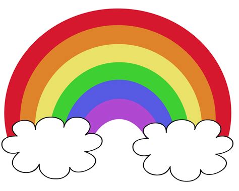 Colored Rainbow Printable