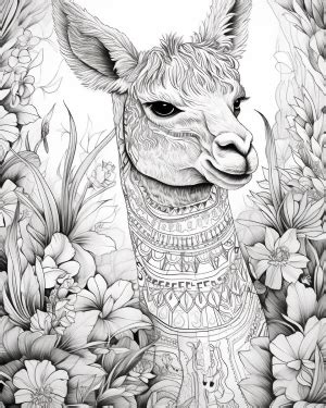 Colorful Alpaca Coloring Book Animal Adults Coloring pages for Relaxation and Stress Relief Reader