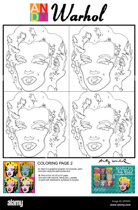 Coloring Book Andy Warhol Colouring Books Doc