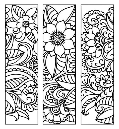 Coloring Bookmarks Printable