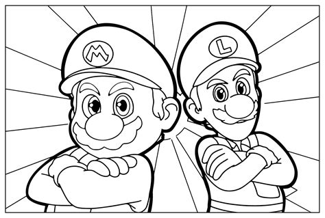 Coloring Mario and Luigi: A Guide for Young Artists