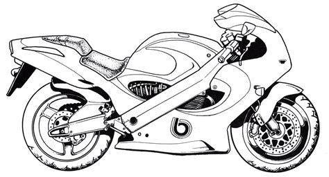 Coloring Pages Motorcycle Printable