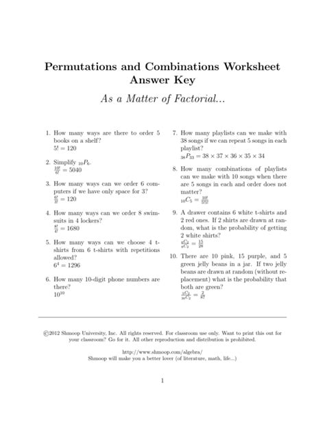 Combinations And Permutations Questions Answers Kindle Editon