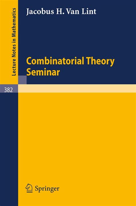 Combinatorial Theory Seminar Eindhoven University of Technology Doc