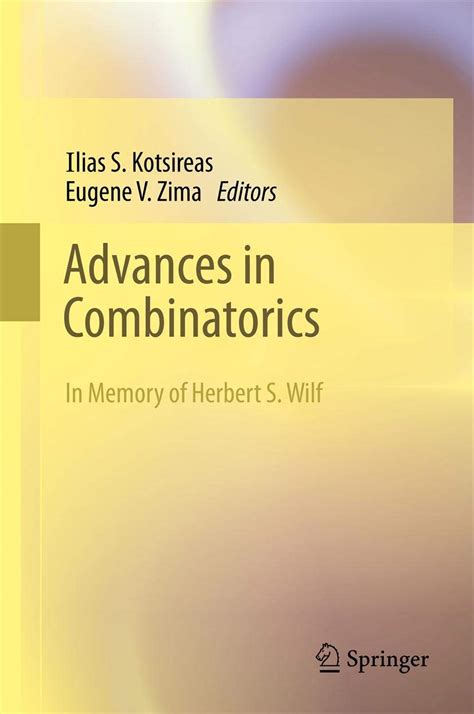 Combinatorics Advances Epub