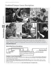 Combined Colleges 2018-2019 Catalog Course Descriptions For